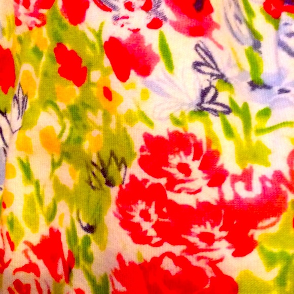 - Vintage Talbots Pima Cotton Floral button down cardigan - Picture 2 of 6